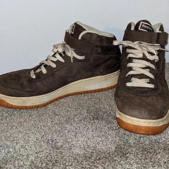 Reebok RB 305 FLU Brown Suede Leather‎ High Top Sneakers Shoes Mens Size 13 main image 10
